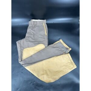 Vintage Sportsmen 10-X MFG Hunting Pants with Leather Chaps Legs Made In USA M